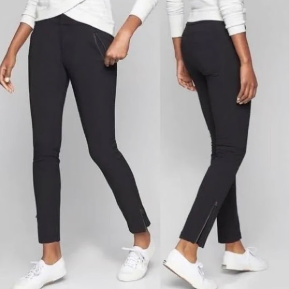 Athleta Wander Stash Skinny Pant, Size 6 Color: Black